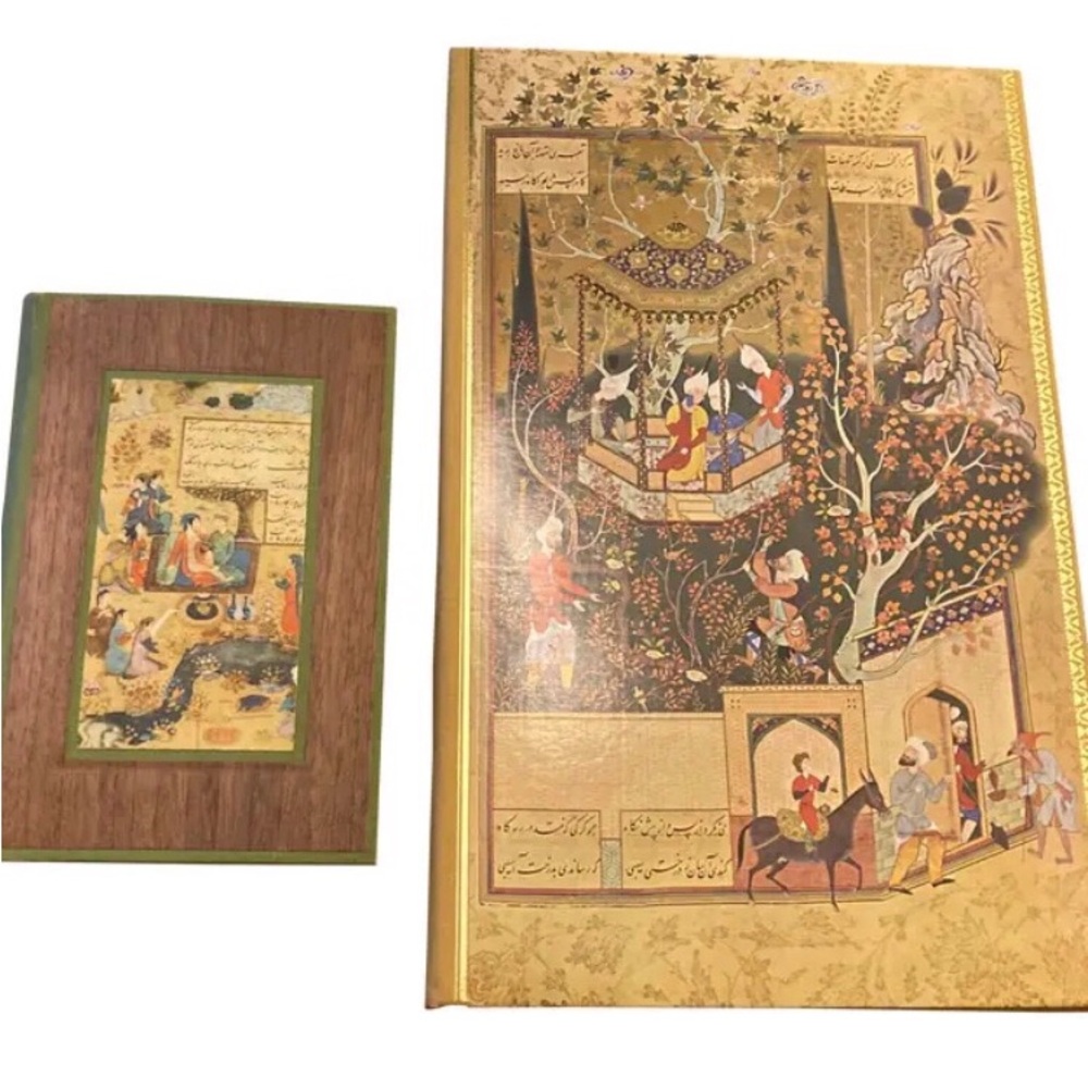 Decorative art antique Italian handmade chinoiserie notepad holders never used